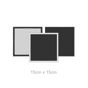 Aufnäher Rohling quadratisch 15x15cm - Blanko Flicken Patch individuell