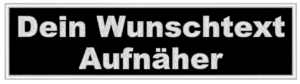 Wunschtext Aufnäher Rechteckig