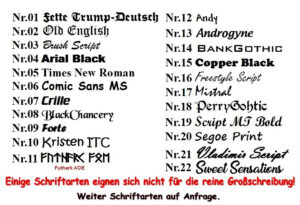 Schriftart